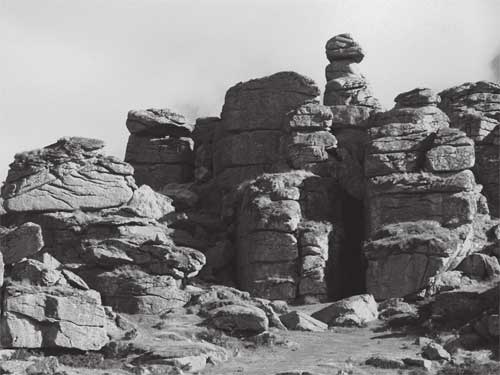 Hound Tor, as modified by vandals